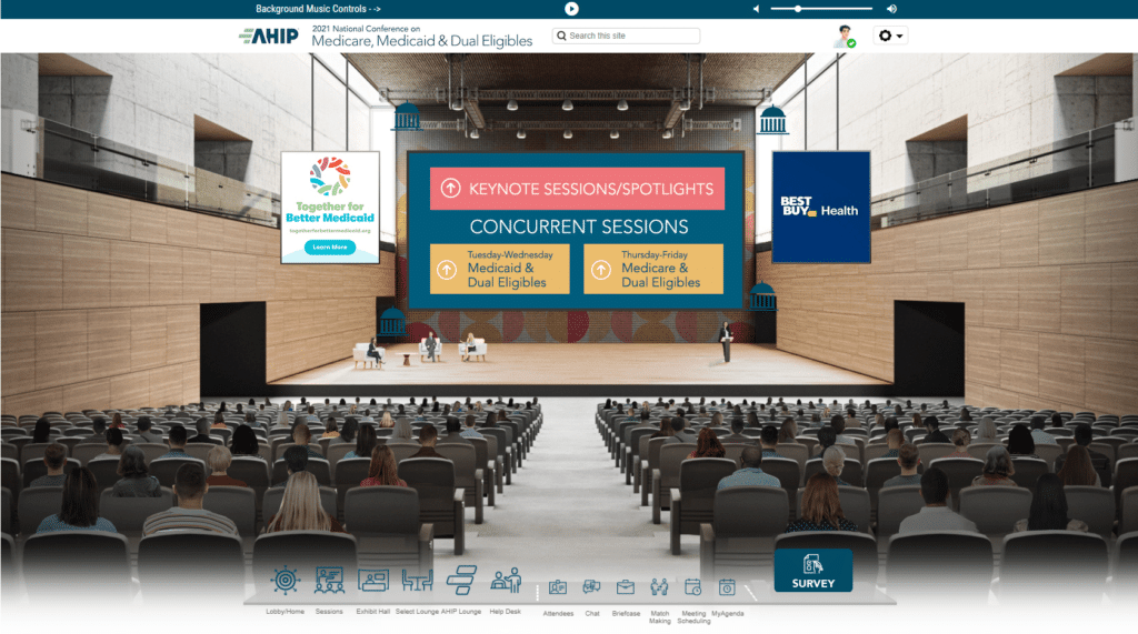 virtual conference theater