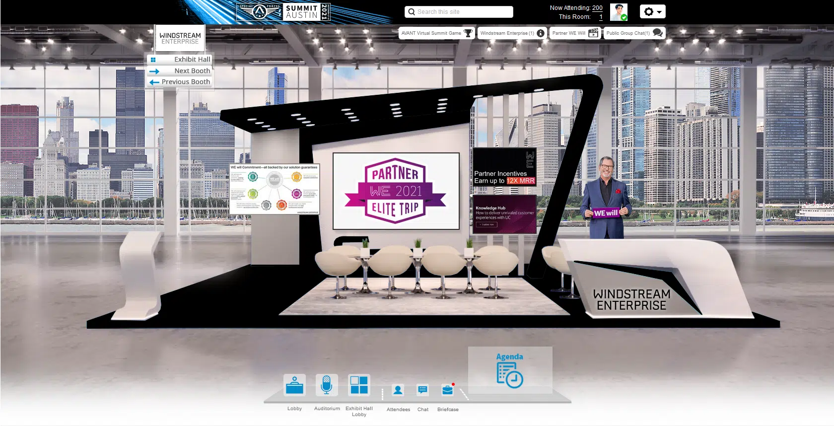 Hybrid event booth