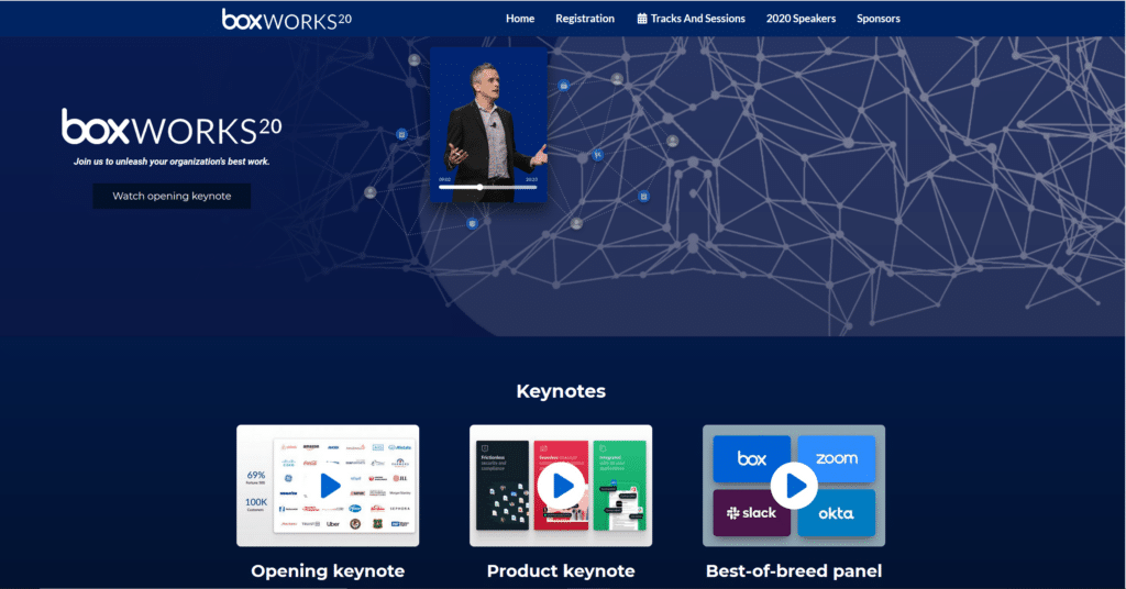 2D virtual conference platform